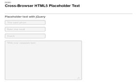 jQuery-HTML5-CSS3实现的文本框