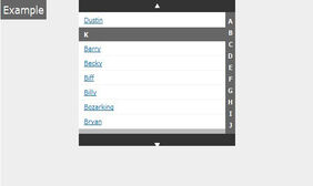 jQuery+CSS模仿iPhone风格联系人名单