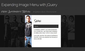 jQuery扩大放大图像菜单效果
