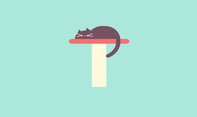 猫咪桌上睡觉CSS3动画特效