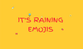 HTML5下雨Emoji表情动画特效