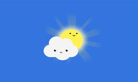 纯CSS3蓝天白云太阳动画特效