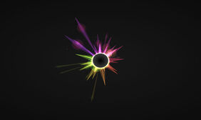 HTML5 Canvas射线能量光圈动画