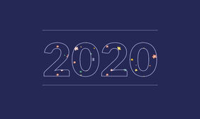 2020数字填充背景CSS3动画