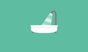 洗澡的浴缸CSS3动画特效